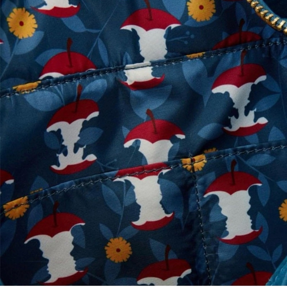 Loungefly Snow White Tote in Blue and Red - Picture 3 of 11